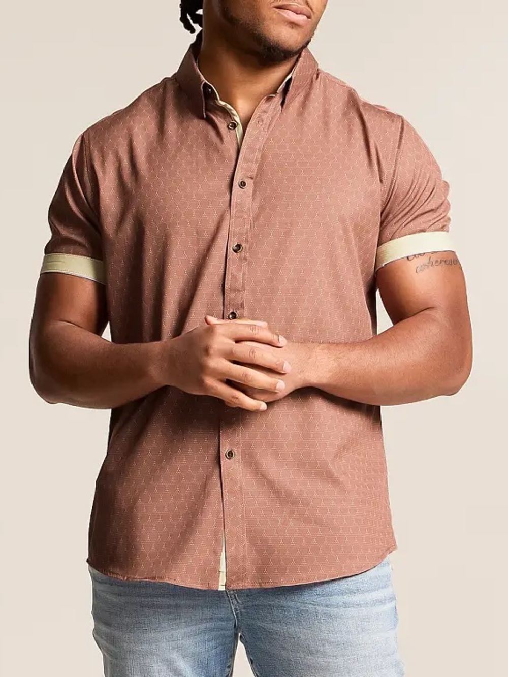 J.B. Holt Buckle Men's Standard Performance Stretch Short Sleeve Shirt M
